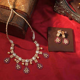 Noor-e-Polki Silver Necklace
